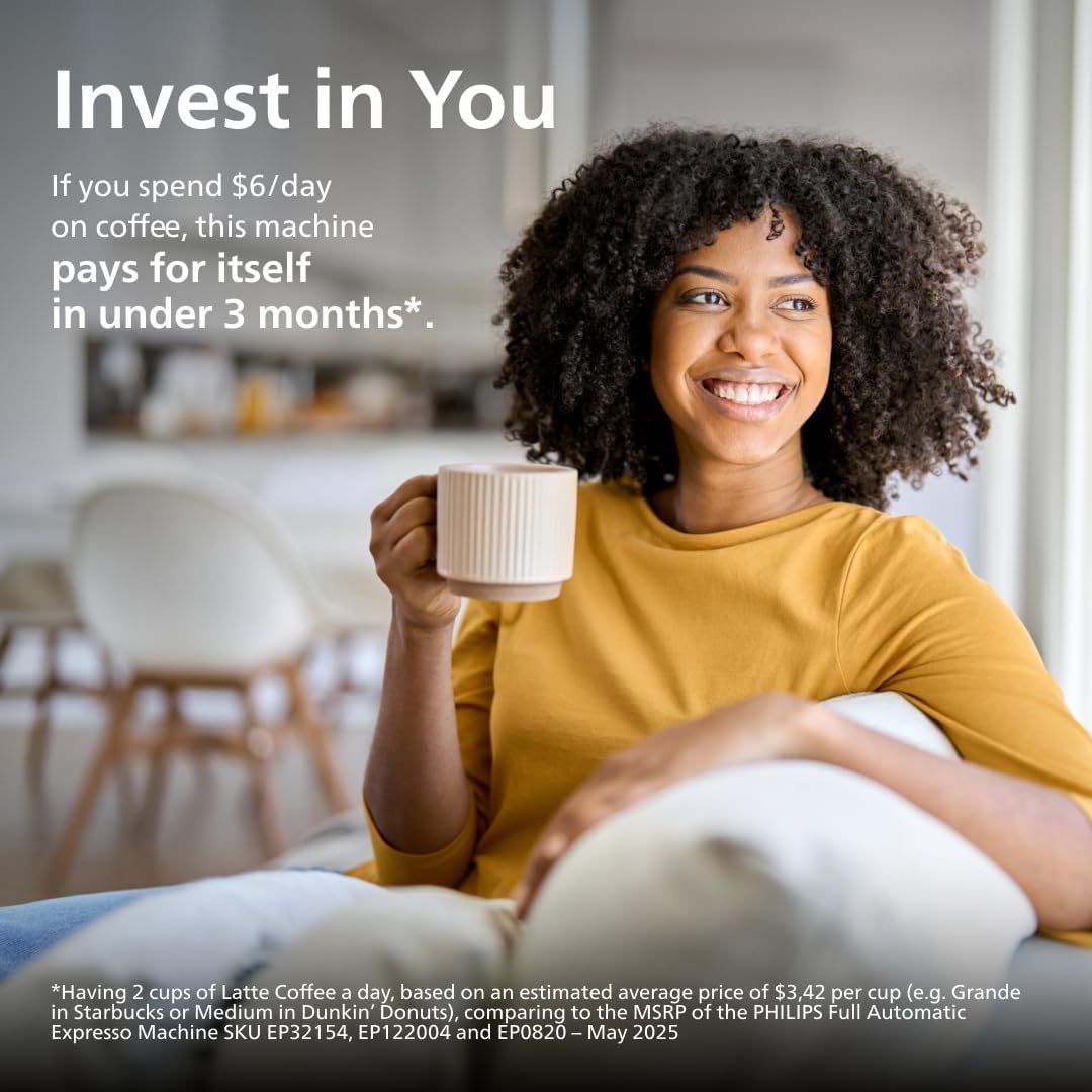 Espressomaschine der Serie 5500, LatteGo Milchsystem, integriertes Mahlwerk, 20 Voreinstellungen für Heiß- und Eiskaffee, Schnellstart, SilentBrew, 15 bar Druck, Black Chrome (EP5544/94)